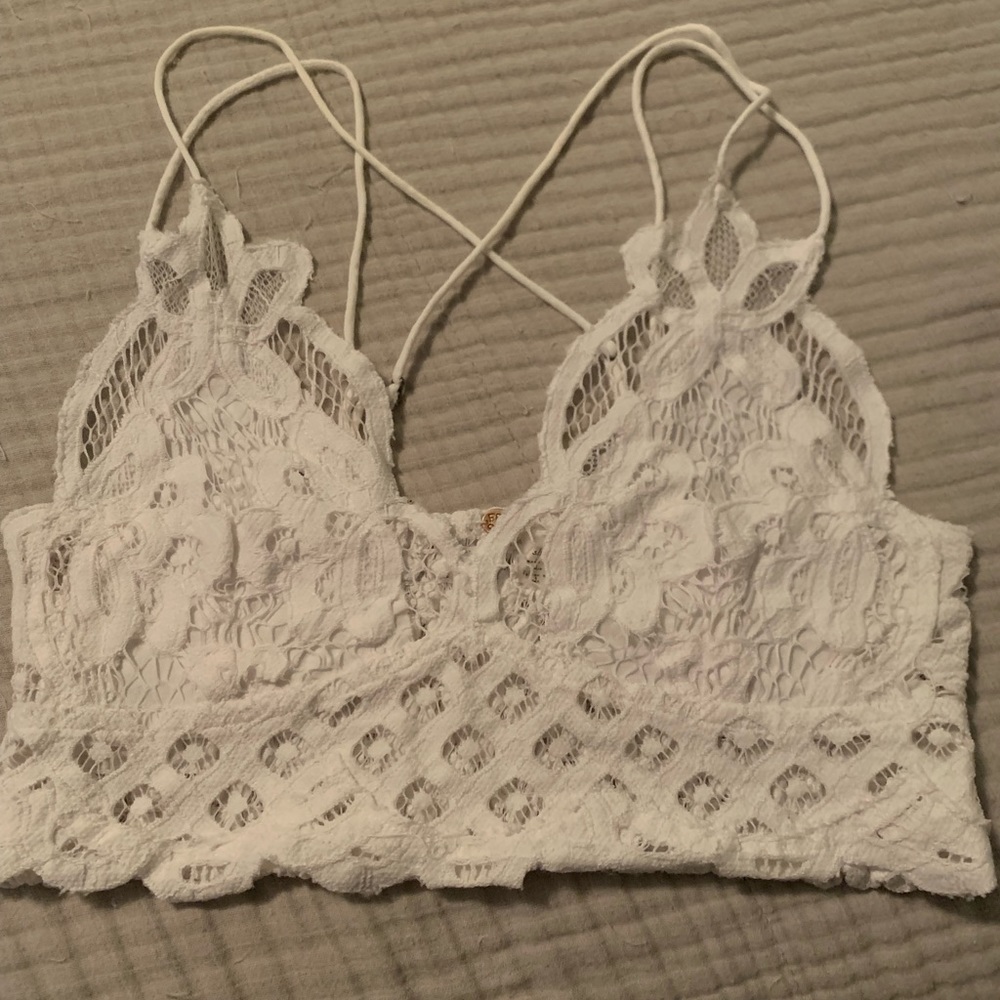 Free people white bralette